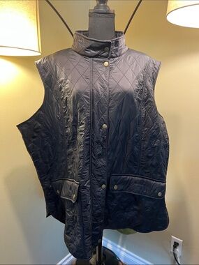 Classic Barbour Diamond Wray Gilet Navy Vest Sz. 3X